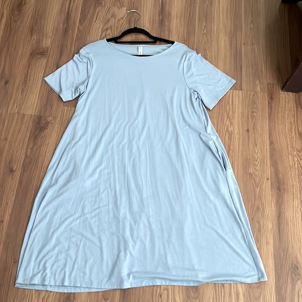 Zenana Premium Baby Blue Dress